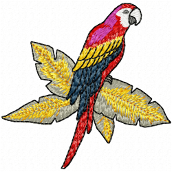 Parrots Embroidery Design 10